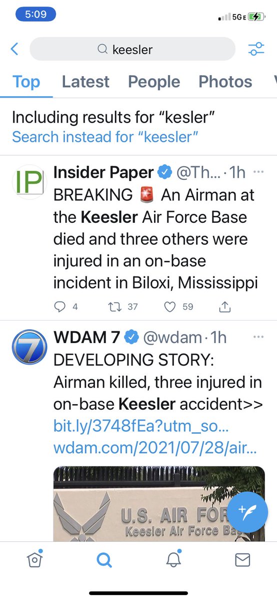 JimMcIlvaine's tweet photo. An โincidentโ is not the same as an โaccident.โ Thankful my son was not involved, but praying for his friend and all involved at #KeeslerAFB https://t.co/20dHplsnq6