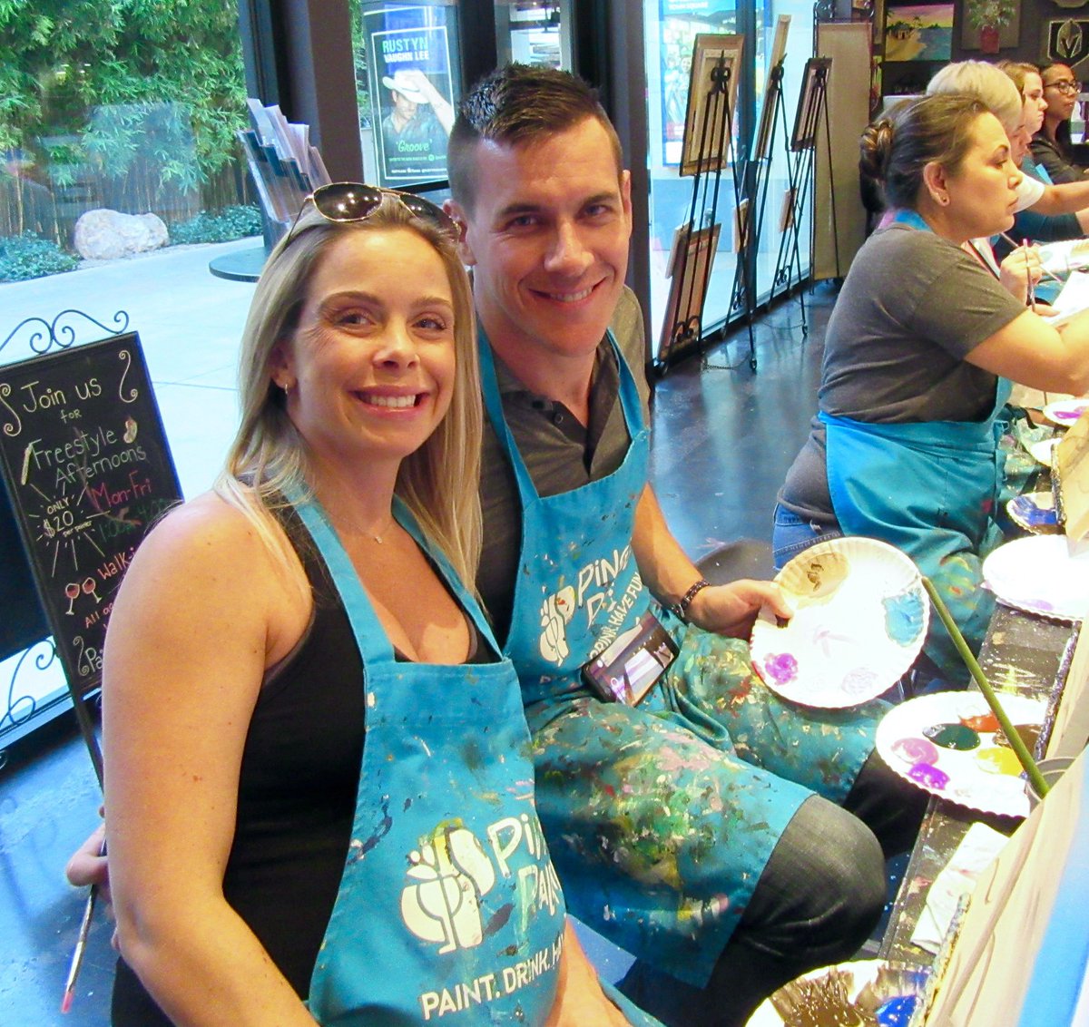 RMHCLasVegas's tweet photo. We’re excited to name @PinotsVegas as our August Business Benefactor of the Month! The paint-and-sip studio regularly donates silent auction items for our annual gala.  Plus, they hold annual painting classes that have raised $1.5k+ for #RMHCLasVegas.  #ThankYou https://t.co/Wkf1lUSWWl
