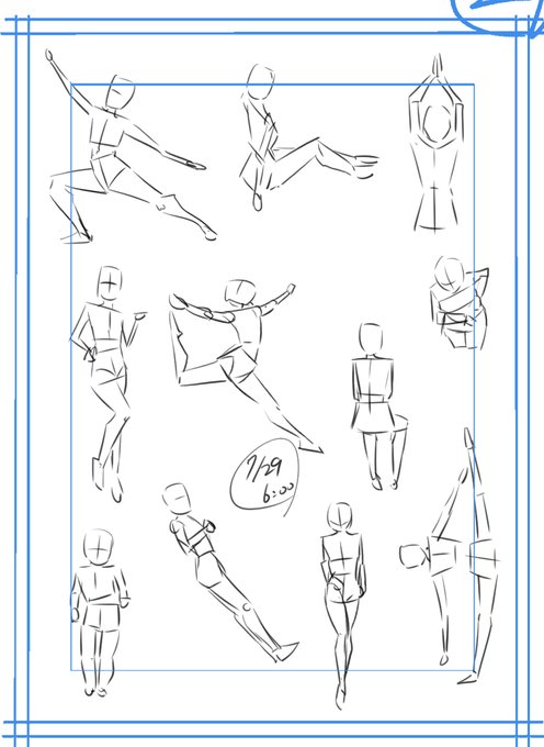 おはようございます☀️
今日もコツコツお絵かき頑張るぞぃっ
#朝練60秒クロッキー 