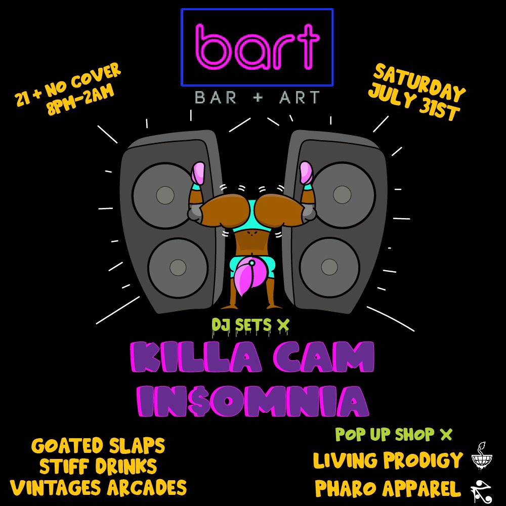 JPatronmusic's tweet photo. This Saturday playing nothing but slappers with the broskie @InsomniaKrew at @BartLounge https://t.co/POypmJPRNU