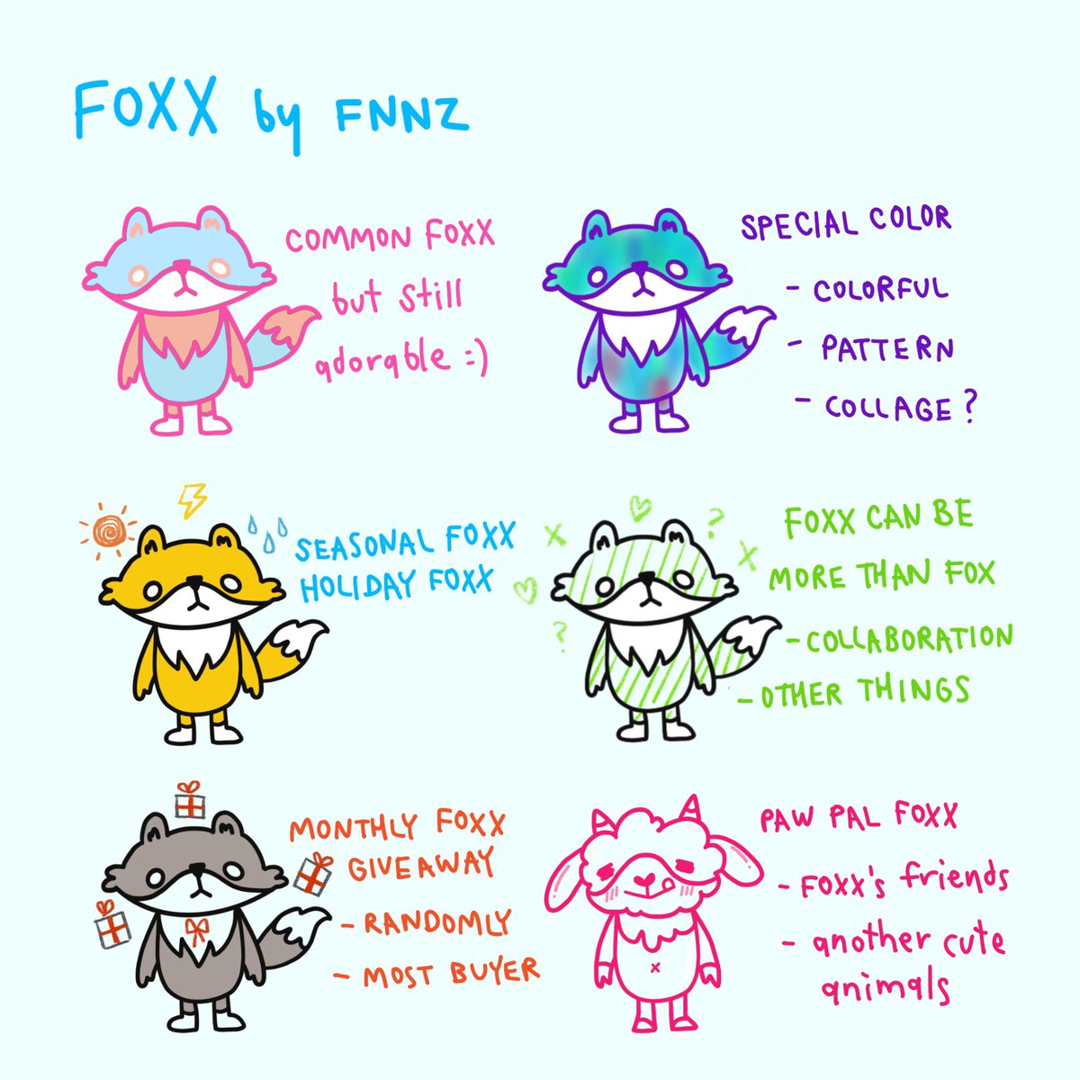Finanze_NFT's tweet photo. “Foxx the fox &amp; Paw-Pal” 
🌈🦊🐏🐰🍬

New collection released 12 first drop.

Stay tune for the next drop!

https://t.co/oWKYFOIXnu

#ThaiNFT #NFTTHAILAND #NFTCommunity #NFTdrop #OpenSeaNFT #NFTcollection #NFTGiveaway 
#Foxx #FoxxPaw #FNNZ https://t.co/EIRwcGESjO