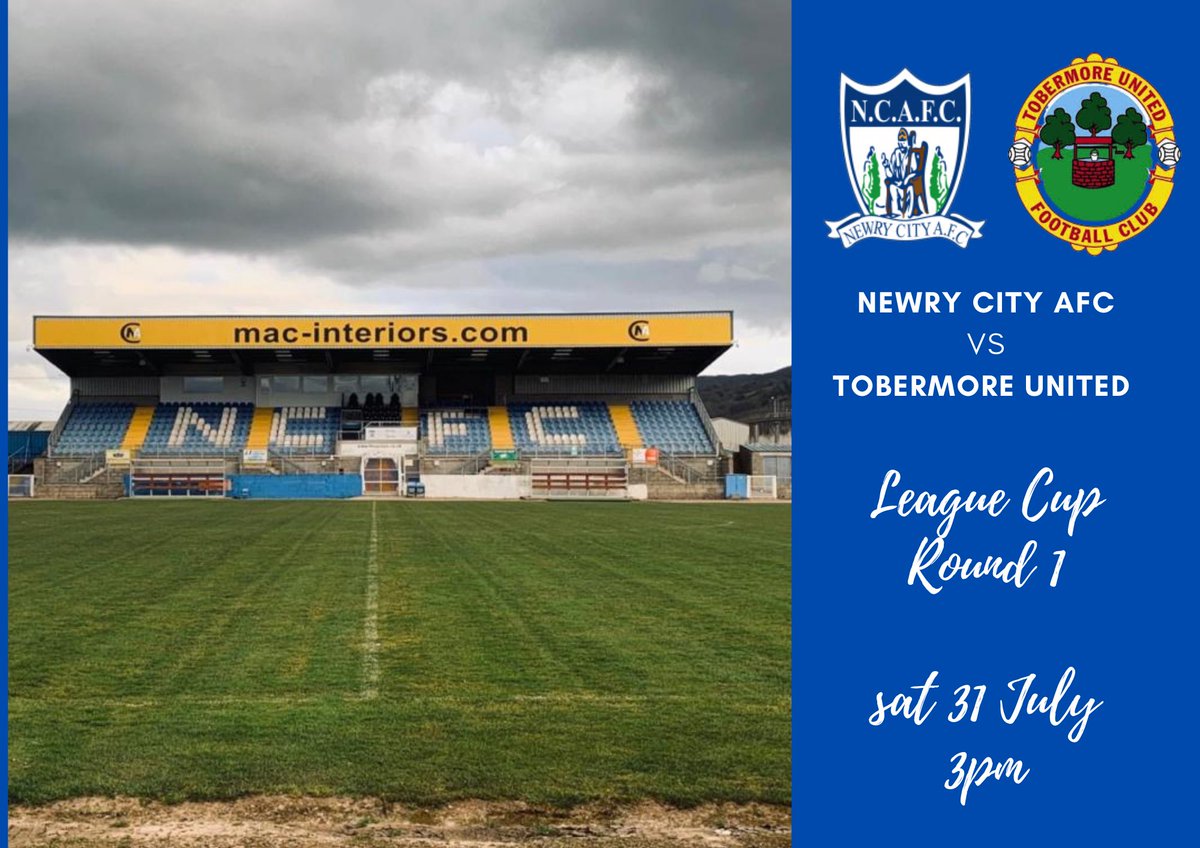 On Saturday competitive football returns to the Showgrounds as we welcome <a href="/TUFC1965/">Tobermore UnitedFC</a> in the <a href="/Bet_McLean/">BetMcLean</a> League Cup 1st Round.

Kick off is 3PM and will be followed by our official new kit release in the Club House at approximately 6PM after the match.

#YourCityYourClub 🔵⚪️