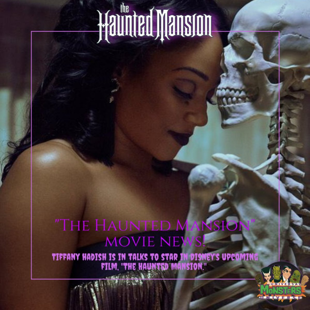 #TiffanyHaddish to star in #TheHauntedMansion? 

Consider us some very happy grim grinning ghosts rn.