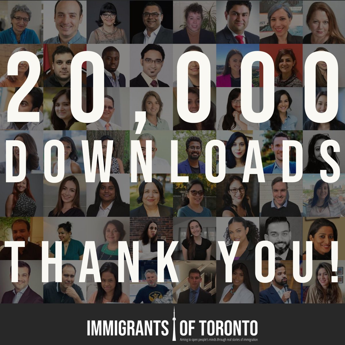 I started this podcast as a way to help the immigrant community. Uncertain if anyone would listen to it 🤔

After almost two years, I'm very excited to see that it has been downloaded 20,000 times! 😃
⠀
#immigrantsoftoronto #immigrants #immigration #newcomer #newcomers #Toronto