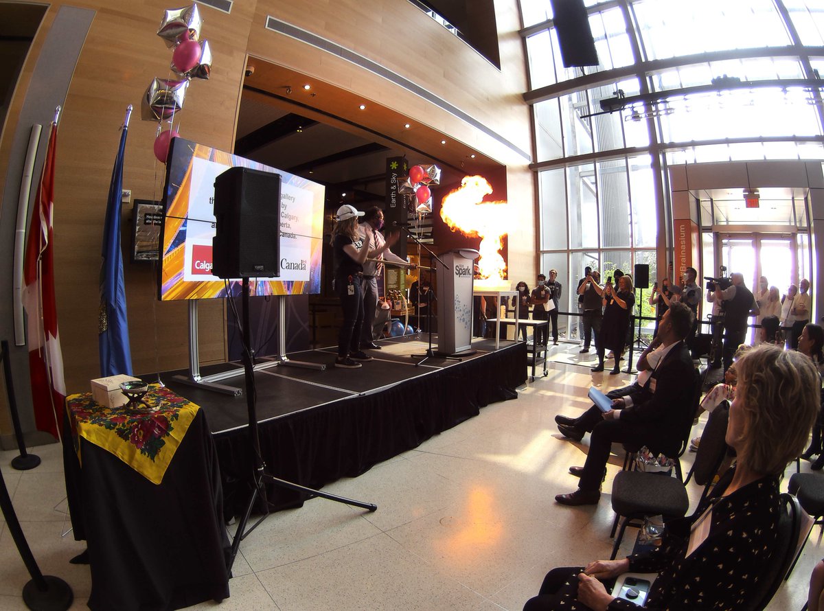 IndigeSTEAM's tweet photo. Today I was a robot.  @TELUS_Spark with @nenshi and @RobCardinal and youth from Siksika.  Mr. Mayor, here is a robot's view of the fire you ignited.  Robot @OhmniLabs and partner https://t.co/wrk3n5qC0o https://t.co/EMjDu5wKIZ