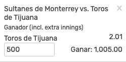 SoyBosss's tweet photo. Un buen underdog para hoy ⚾️ vamos con @TorosDeTijuana que no han hilado 3 derrotas consecutivas de visita en todo el año 🔥

| #LMB | #Sultanes | #Toros | https://t.co/I7uHwEXRJc