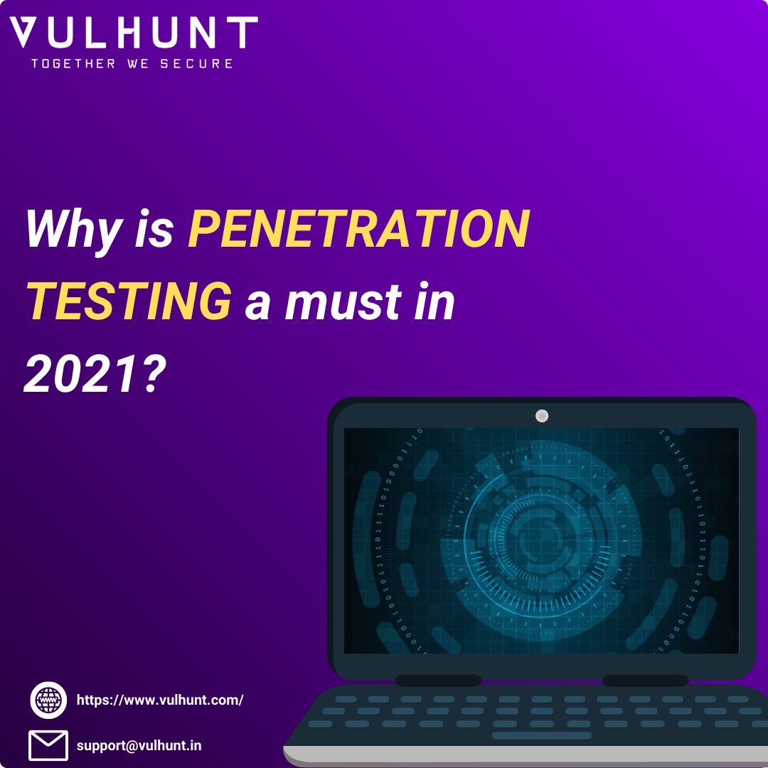 vulhunt's tweet photo. Check out what Security Magazine has to say about the importance of Pentesting. 

https://t.co/3LUVTXqpPy
.
.
.
.
#CyberSecurity #SecurityBreach #VAPT #VulnerabilityAssessment #PenetrationTesting #BugHunting https://t.co/QkgSucupuC