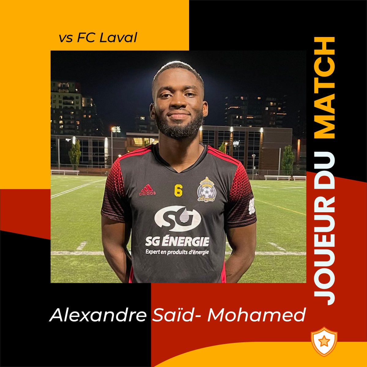 Royal_Beauport's tweet photo. JOUEUR DU MATCH SG ÉNERGIE
vs FC Laval
➡️ Alexandre Saïd Mohammed
#PLSQM #royal #select #verslexcellence https://t.co/iuoqjYqkam