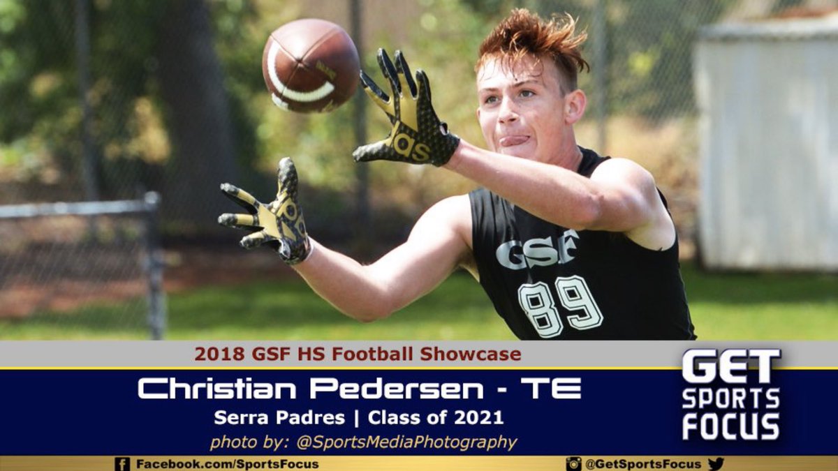 GetSportsFocus's tweet photo. 🔄 Full Circle from 2018-2021
Congrats @ChristianPed87 
We followed him from soph to senior year at @serrapadresfb 
CP will always be one of our favorite #gsfATHLETES 🤩 
Let’s go @UofLFootball 🔴⚫️⚪️
#gsf360 #PadreFootball https://t.co/EsFXo0fbqW