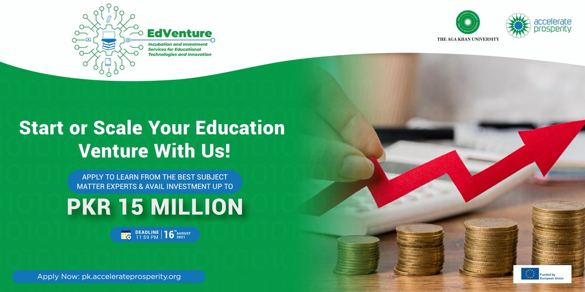 ApProsperity's tweet photo. 📌Who can apply?
#Edventure| Entrepreneurs with business ideas/startups in #Education and related sectors in Pakistan. 👇

Apply now: https://t.co/K1g2dfrwTx

@akuiedpk @AKUGlobal @akdn 

#AP #AKU #entrepreneurs #edstartups #edtech #startupfunding #SME #earlychildhood #stem https://t.co/Ksk7LOus3T