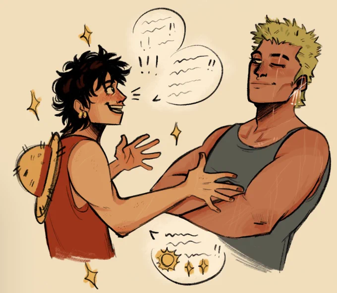 talking and listening #onepiece #roronoazoro #monkeydluffy #zolu 