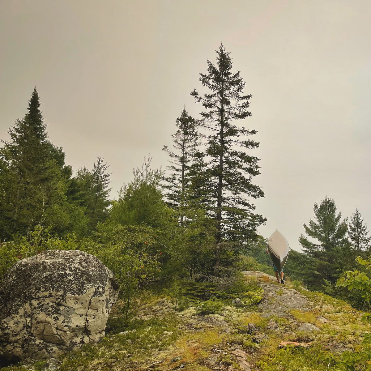 Smokey weekend up in the Algoma region #paddlein