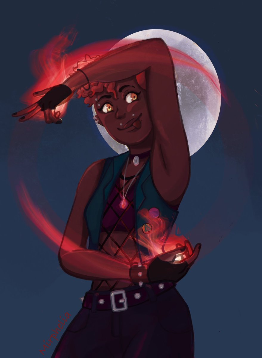 Mirphelia's tweet photo. The Lady Flame #thezonecast #tazamnesty #aubreylittle https://t.co/gi51suv9VR
