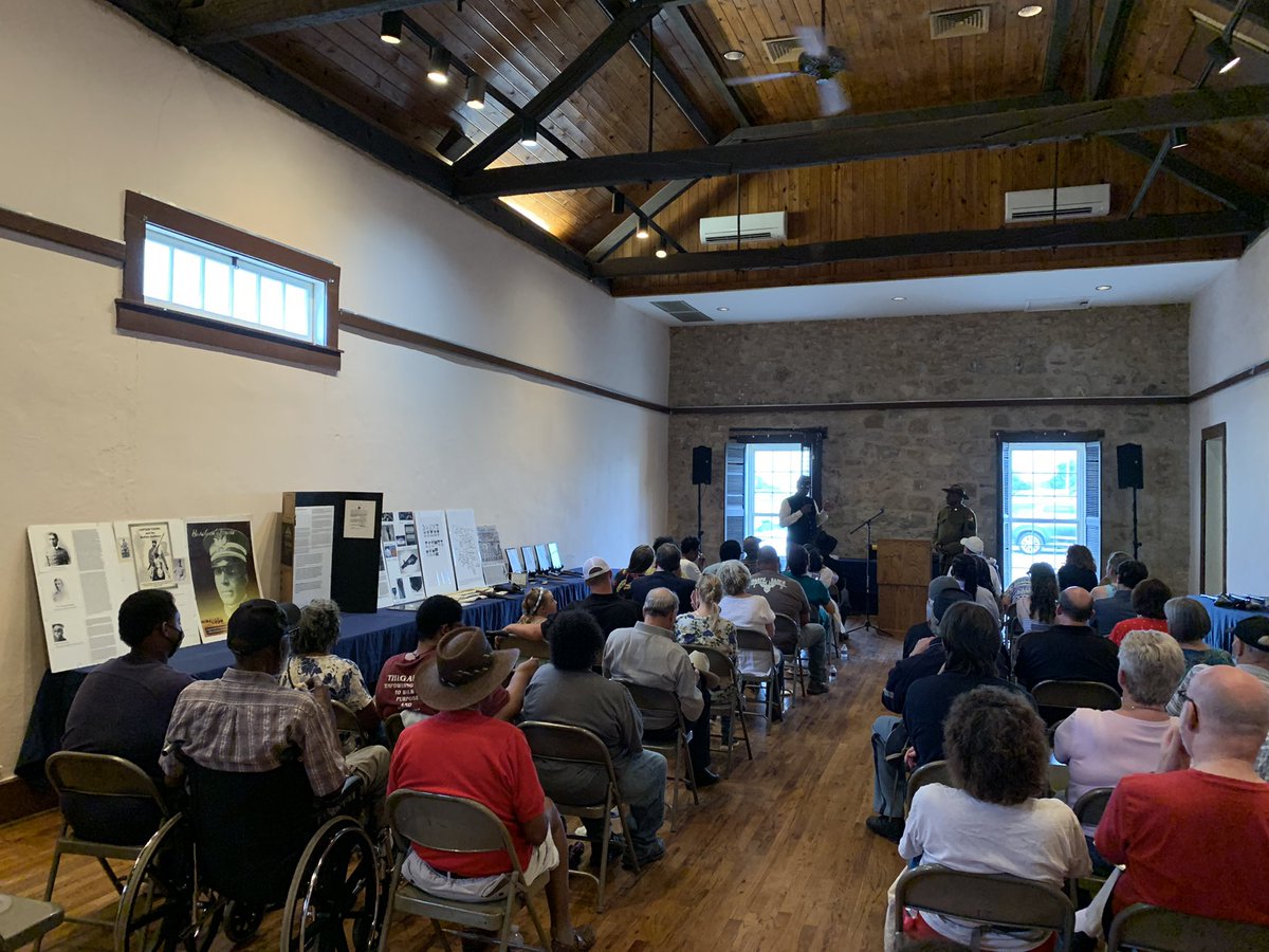 SentinelSix's tweet photo. Woody and Charles were the special guests in town today from The Territory of Arizona Buffalo Soldiers. https://t.co/gQlz8pXLBU