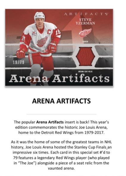 Brad Galli on X: Joe Louis Arena memorabilia is heading to hockey cards.  2021-22 Upper Deck Artifacts will feature Arena Artifacts, containing seat  relics from The Joe. @UpperDeckHockey @DetroitRedWings   / X