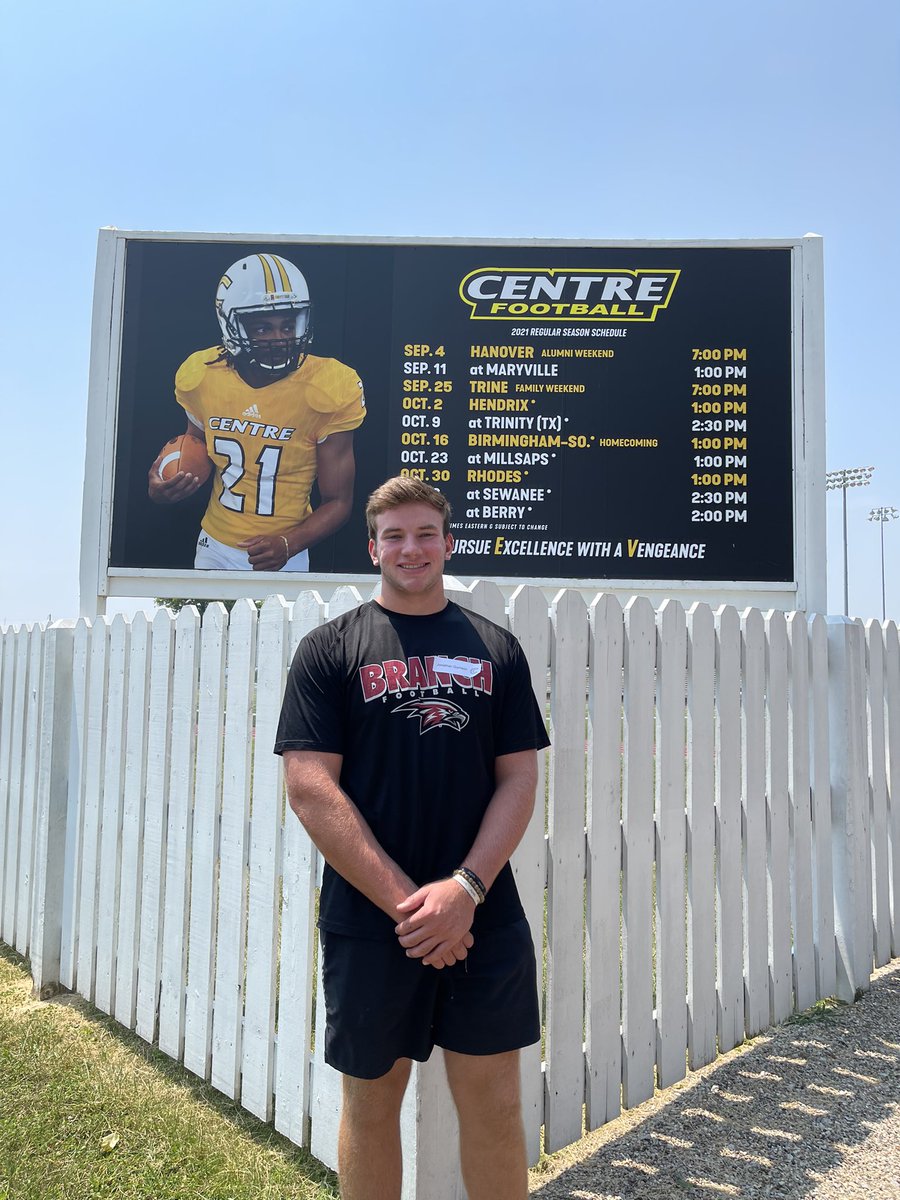 jgarrison6122's tweet photo. Enjoyed visiting @CentreFootball, big thanks to @devinbice88 for the invite! https://t.co/GRkgg0KedK
