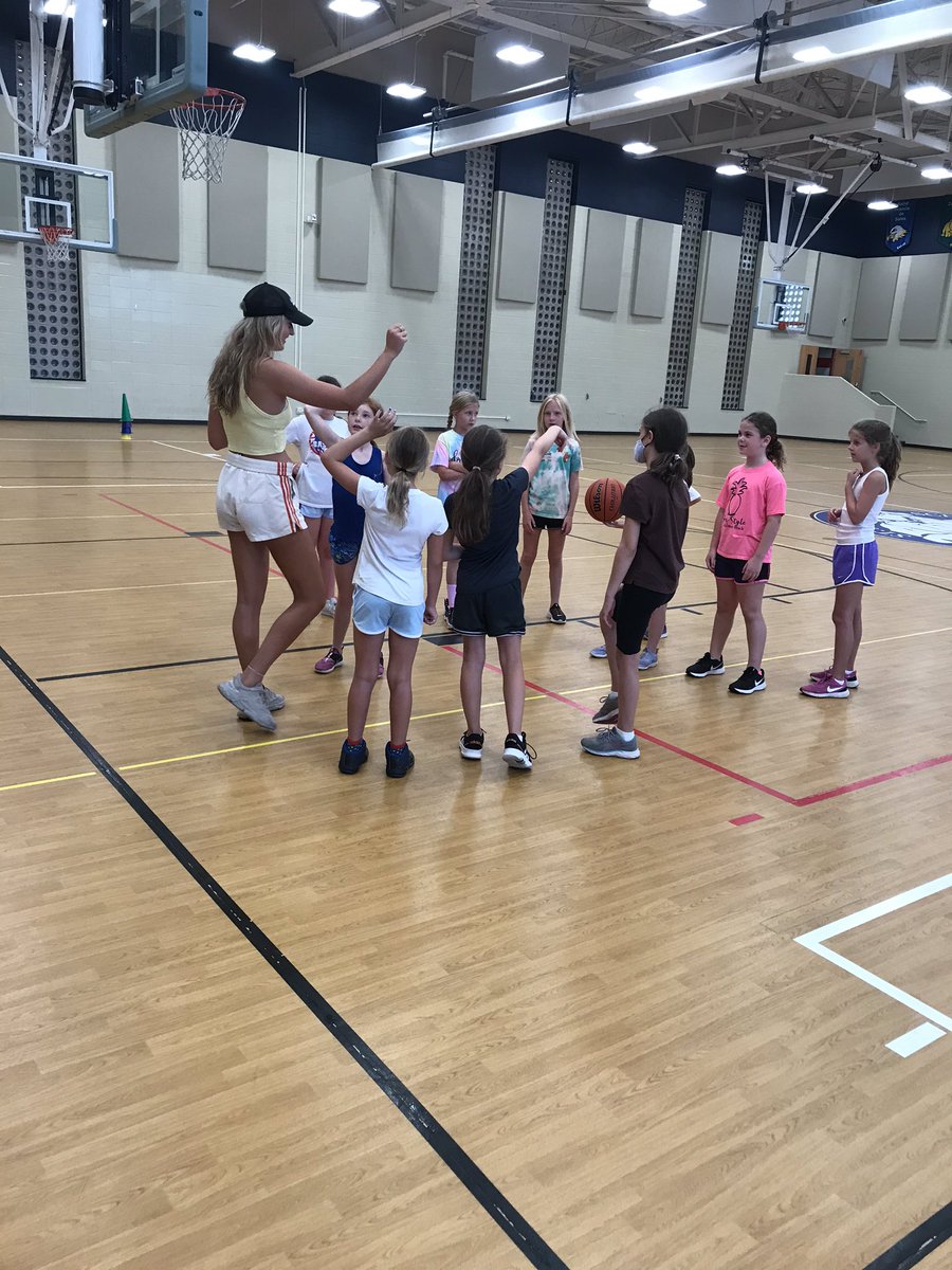 Thanks <a href="/HaleyGorecki/">Haley Górecki</a> for coming in today to scrimmage &amp; play a few games with the girls. The girls loved to hear about your basketball experience at Duke &amp; in the WNBA!! 🏀 <a href="/SJS_Bulldogs/">St. James School_AH</a>