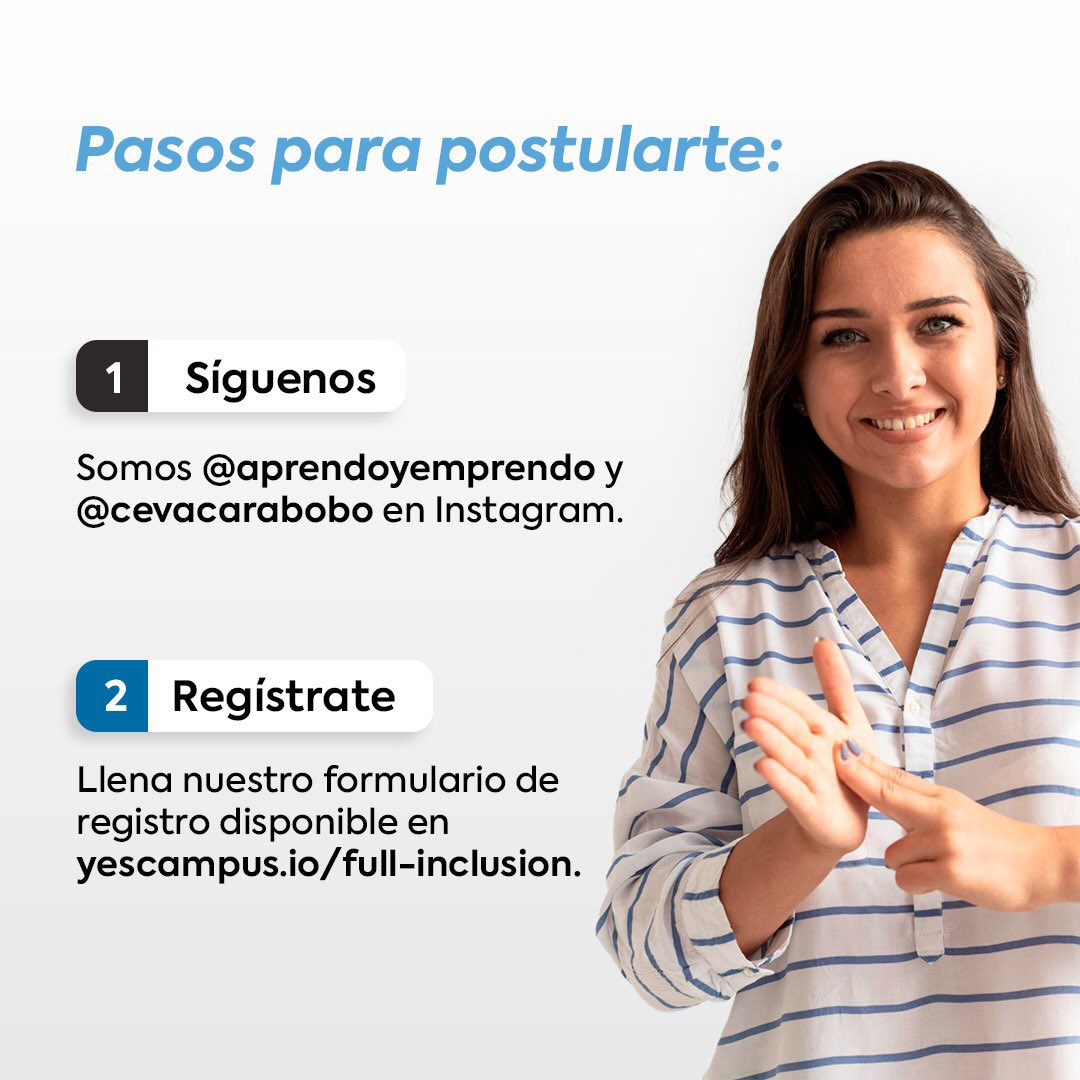 HijosdeMoranAC's tweet photo. “Full Inclusión 2021", rompiendo barreras... 🚨🚨🚨
Ya está abierta la convocatoria nacional para participar en nuestro programa de formación hacia el emprendimiento #FullInclusion, una propuesta para personas con alguna discapacidad dispuestas a desarrollar una actividad https://t.co/FjPMHzcd4v