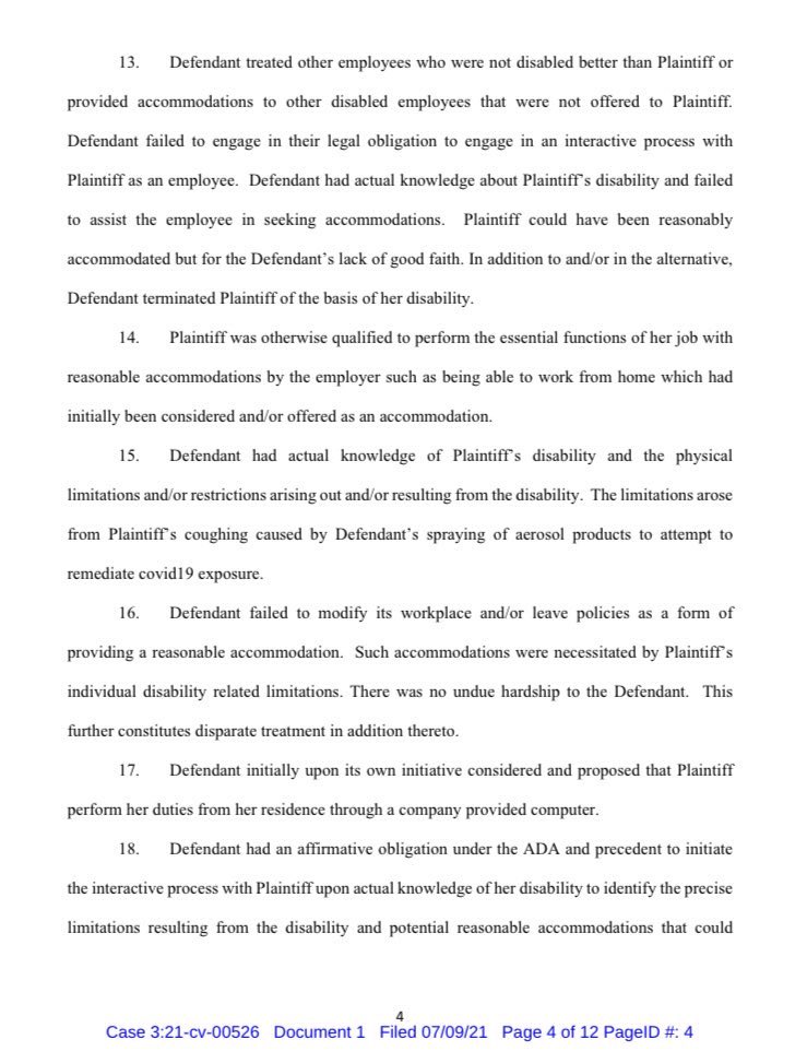 BritneyTheStan's tweet photo. BREAKING: Lou Taylor is being SUED for employment discrimination. The complaint alleges that she fired someone because of their disability. #FreeBritney https://t.co/EOXQ3oBYNG