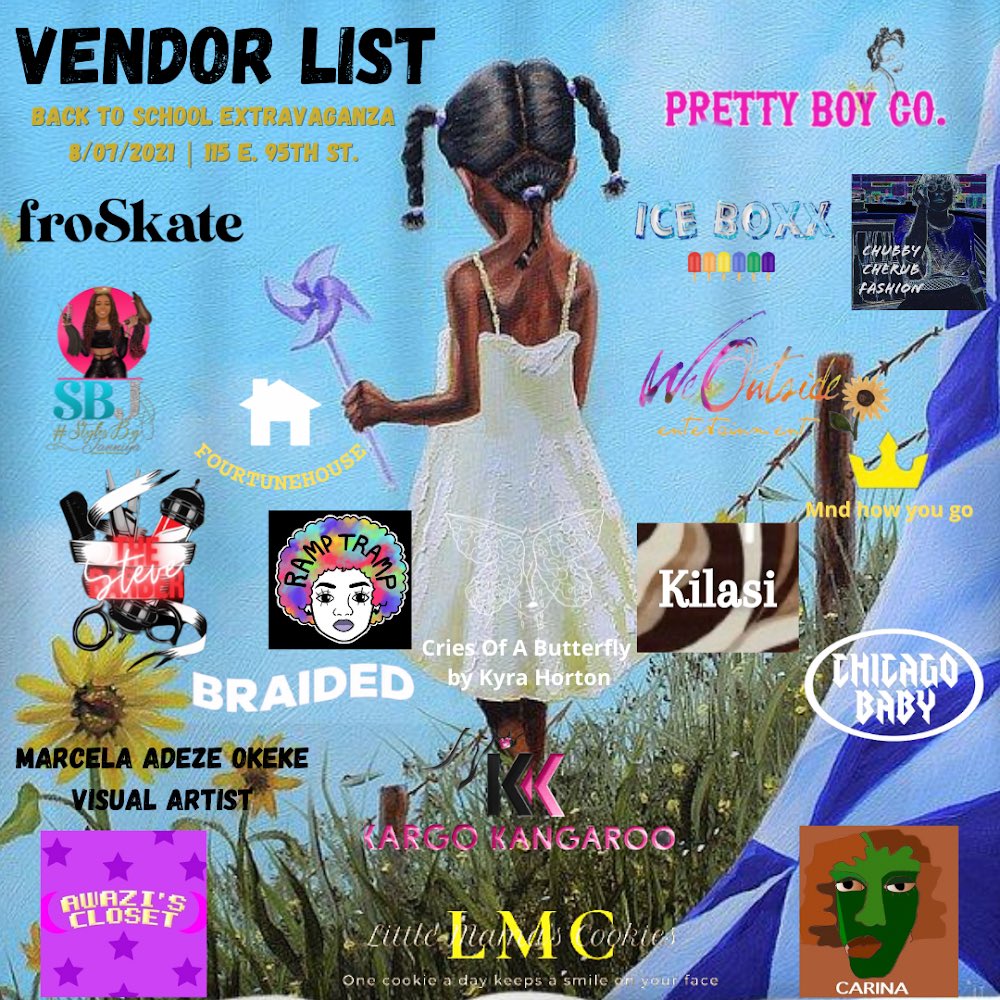 Here is the official vendor list for our back to school extravaganza 🌻 We hope to see you all there.