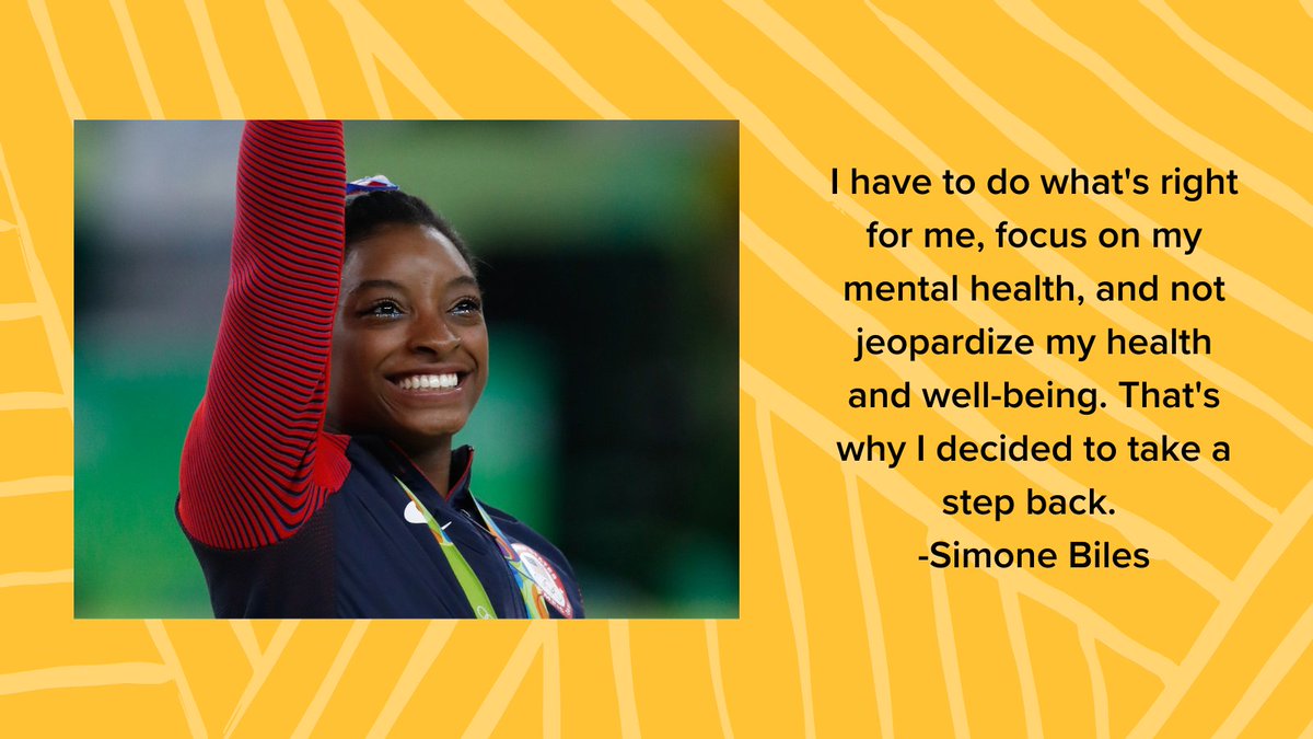 We love to see #mentalhealthheroes like #SimoneBiles, who know how to take care of themselves first. These are the kinds of #rolemodels we need for our kids. #mentalhealth #olympics #shero