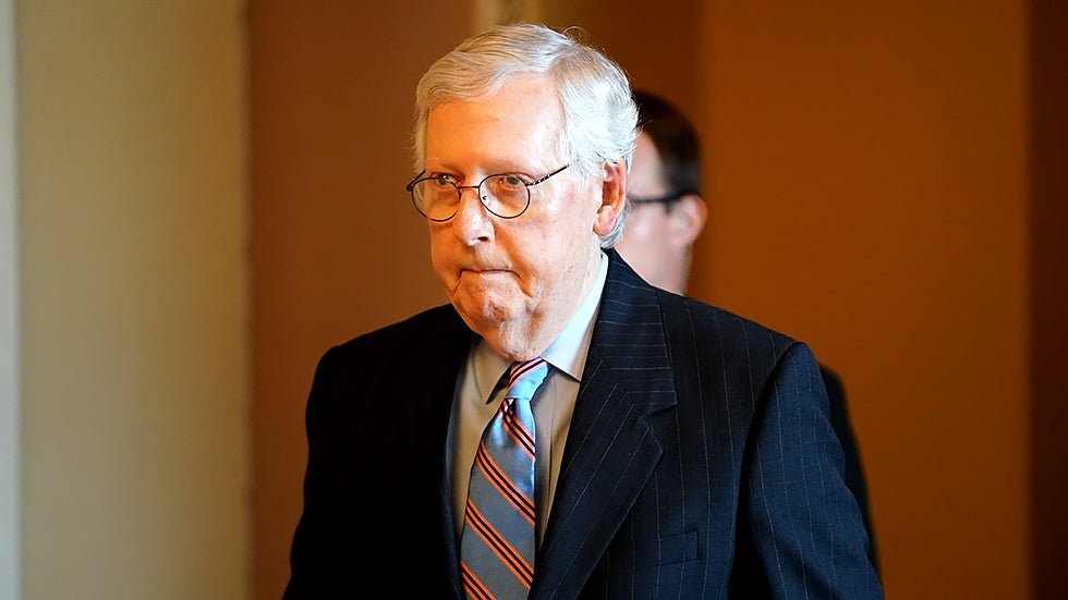 thehill's tweet photo. McConnell: "It never occurred to me" convincing Americans to get vaccinated would be difficult https://t.co/lZtCQHJnPu https://t.co/XPoAjar5qt