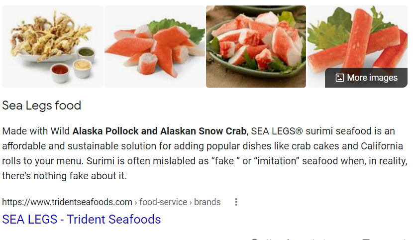 oldebattleaxe's tweet photo. Hey #DisplayTrivia @SarahPribis  SEA LEGS are food.   And your "this novel" question failed to show the novel and yesterdays "this star" (Leo Dicaprio) failed to show him too.  The game is getting messy.  Pay attention. https://t.co/Ejoxd5QvYR