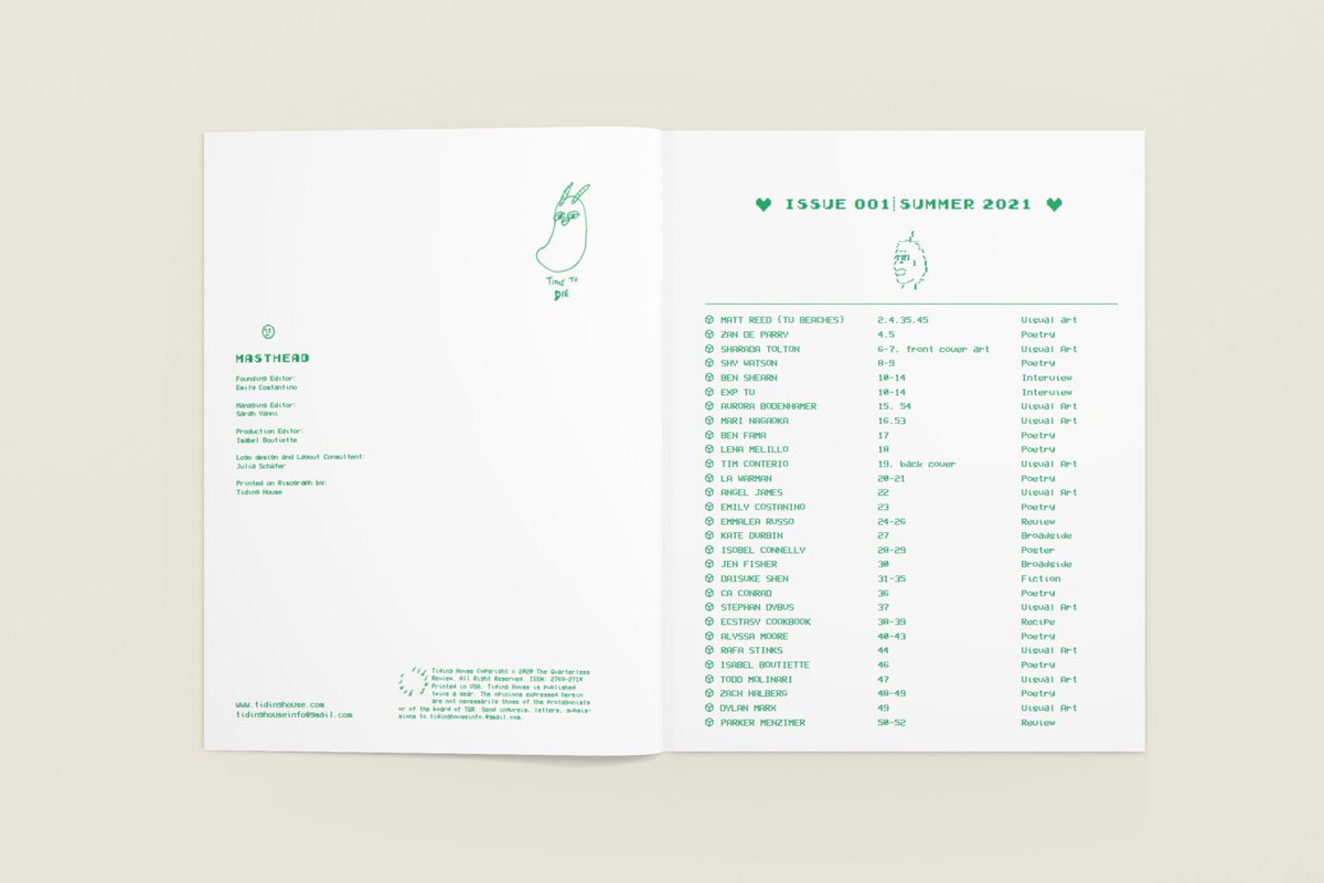 the__quar's tweet photo. ♥︎ NOW ON SALE!! ♥︎ The long-awaited first issue of our brand new arts publication, TIDING HOUSE! 

Risograph printed, each copy includes a print, 2 broadsides, and a poster!

BUY AT THE LINK IN OUR BIO! https://t.co/Iz6jK76NTs