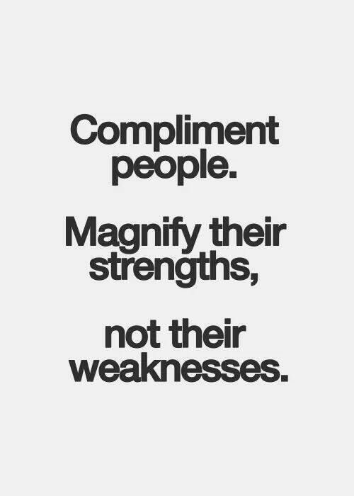 SteveGutzler's tweet photo. Complement people.
Magnify their strengths, not their weaknesses. #Leadership #Inspiration https://t.co/C8bvDnRBJV
