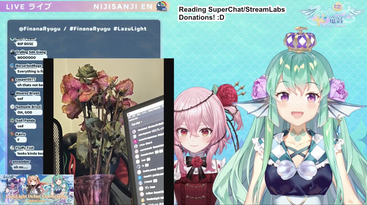 gabiale141's tweet photo. Just a normal stream of showing Rose corpses in front of a Rose #finalive #finameme https://t.co/ljSg3s4Lyu