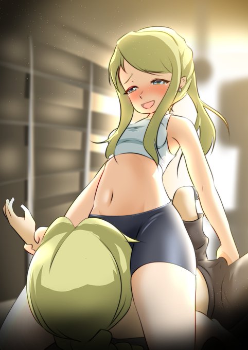 お題箱より、鋼錬のエドがウィンリィに顔面騎乗(スパッツ、クンニ)。「ついでにスッキリしていきなよ」とメンテのため義肢を外し抵抗できないエドを組み伏せて半強制的に…みたいな。なんでこんなにロリったのかは謎。 