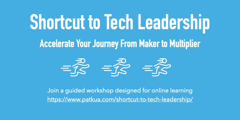 Join hundreds of others who've taken part in this online workshop to accelerate their journey from Maker to Multiplier patkua.com/shortcut-to-te…
