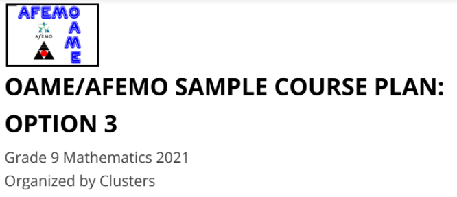 DP_math's tweet photo. 📢 NEW @OAMEcounts & @afemo_on_ca resources for Grade 9 De-streamed Course #MTH1W have been released on the #OntarioMathSupport site:
Check them out here: EN https://t.co/psFaMSXILF French available too
✅ 3 Sample Course Plans
✅ The first 2 lesson plans
#onted #dpmath https://t.co/RM3u934L3g