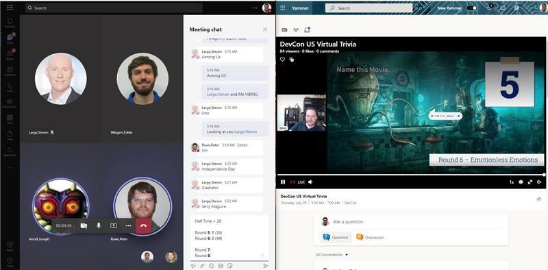 aakarsh7's tweet image. A buzzing Trivia Night at #CernerDevCon  today. Great work by the @CernerEng to make it balanced and fun for all. Here is my setup with team on the left and a stream on the right. This is us counting our scores towards the end.

We ended up winning. Worth staying up!

#GoTacos 🌮