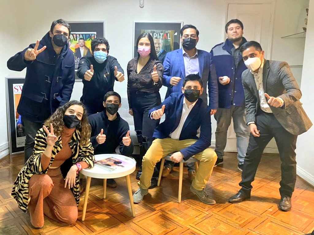 pridemocrata's tweet image. Primera reunión de trabajo del "Comando de Jóvenes por @sebastiansichel ", la que contó con el protagonismo de los presidentes de las juventudes de #ChileVamos . Manuel Jara, líder de los regionalistas y los independientes, nos representa en esta importante instancia de campaña