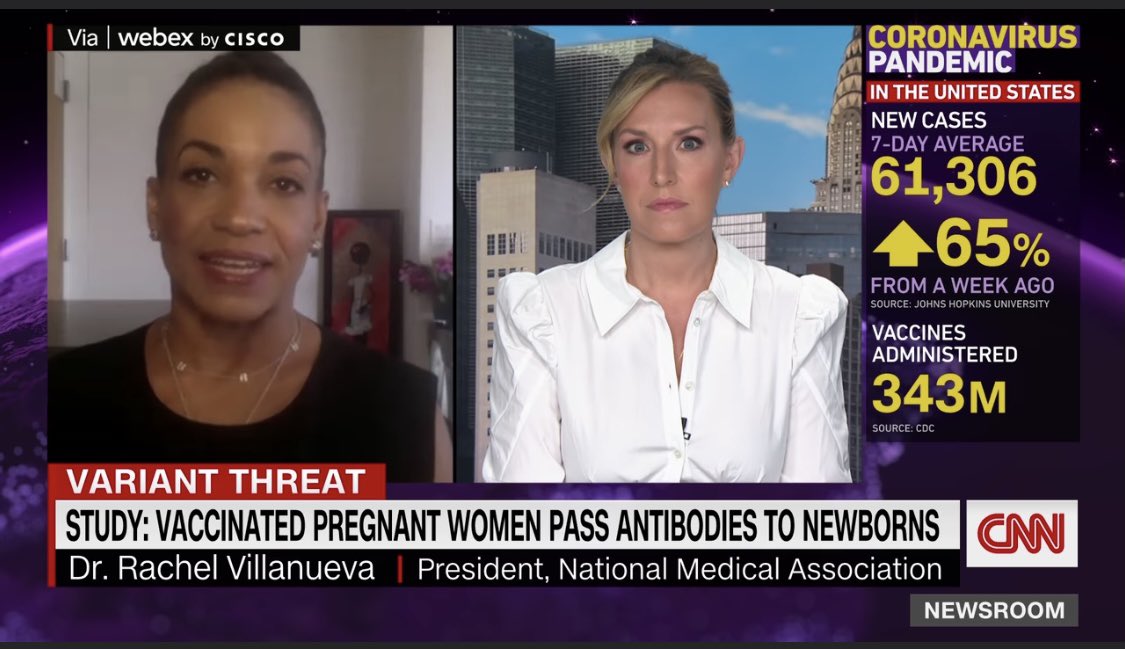 Proud to see our new @NationalMedAssn President @DrRachelSays bringing the facts about COVID-19 vaccination to the country! #TrustedVoices #GetVaccinated @NMAPresident