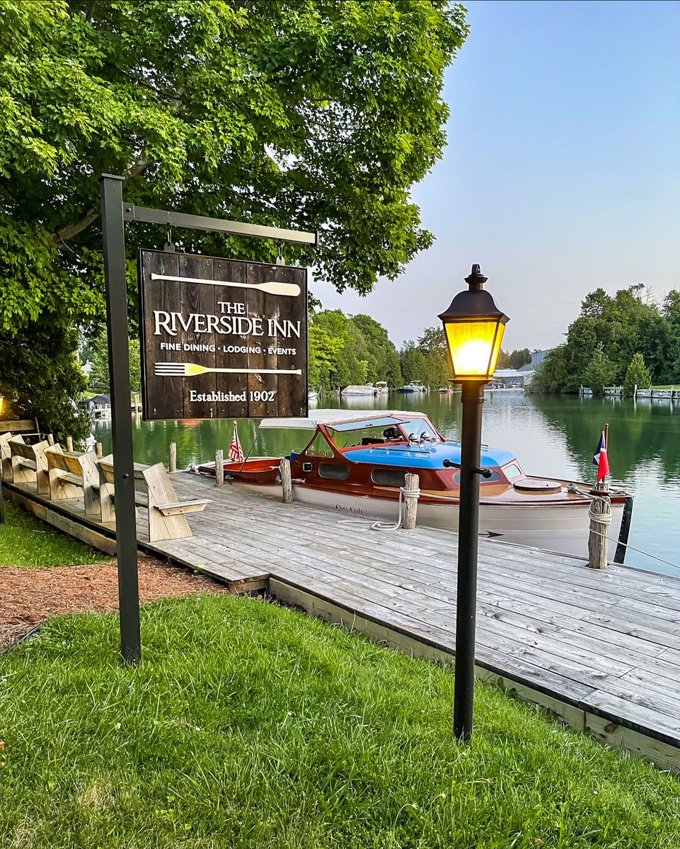 riversideleland's tweet photo. A rare moment of summer stillness. We never tire of this view. https://t.co/VK6RzxmB9Z