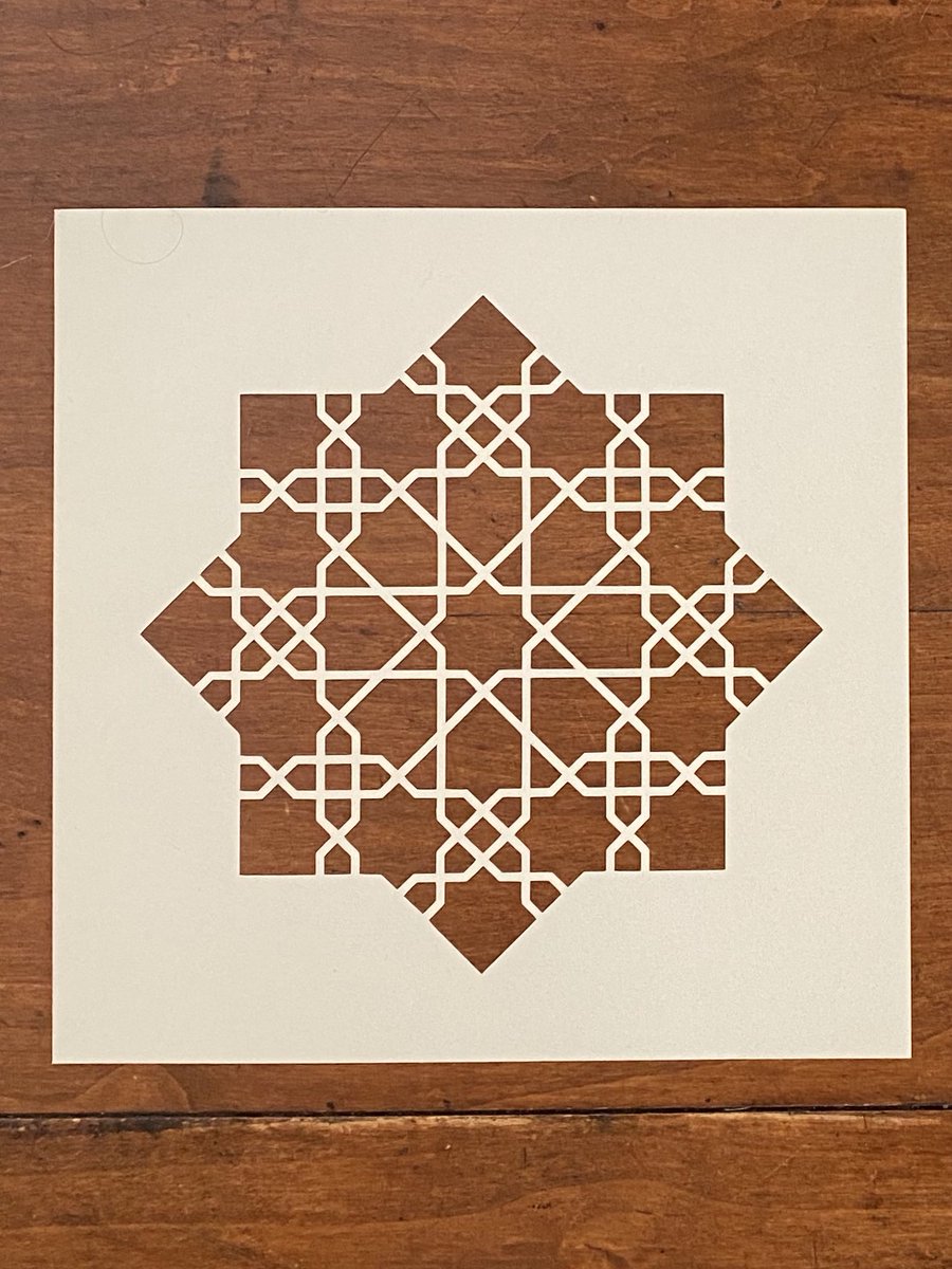becky_k_warren's tweet photo. Some more cut out designs. These ones have 8 fold symmetry and are based on an 8 fold zellige design!
#GeometricJuly #GeoGebraXCricut https://t.co/GW5NhsWqfJ