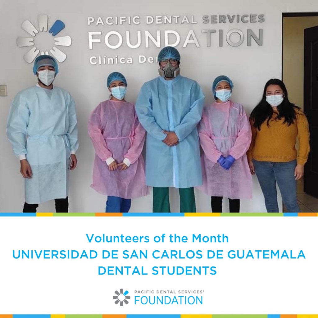 We want to recognize the dental students at the PDS Foundation Dental Clinic in Guatemala as the July Volunteers of the Month. Thank you for all that you do to serve the community!