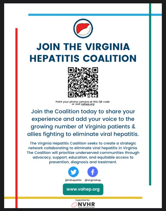 It’s #WHD2021 and I’m thrilled to announce the official ‘coming out’ of the Virginia Hepatitis Coalition 🎉<a href="/VAhepatitis/">Virginia Hepatitis Coalition</a> 🎉 We have been working behind the scenes for the past year to bring patients, providers, &amp; advocates together to realize #elimination. Will you join us?