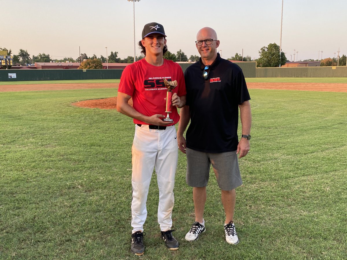 FiveToolCollege's tweet photo. Congrats to Barrett Daniel (@BearDaniel_) for being named League MVP and Anthony Kopecky for being named Pitching MVP of the Sooner State League!

@SoonerStateBL https://t.co/AE59kNYHYX