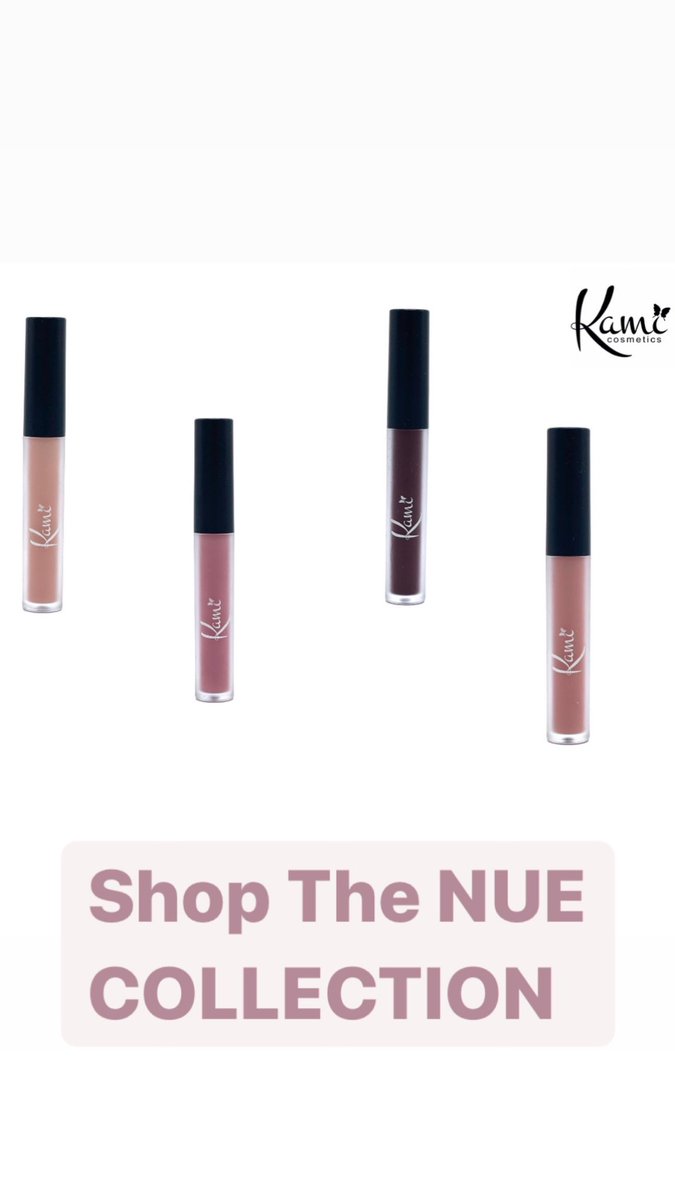 Kami_Cosmetics's tweet photo. We have 12 hues of Nue. Visit our website https://t.co/MgayZW11Df 
#BlackTwitter #kamicosmetics #beauty #MakeupLook https://t.co/HEOza4ge8n