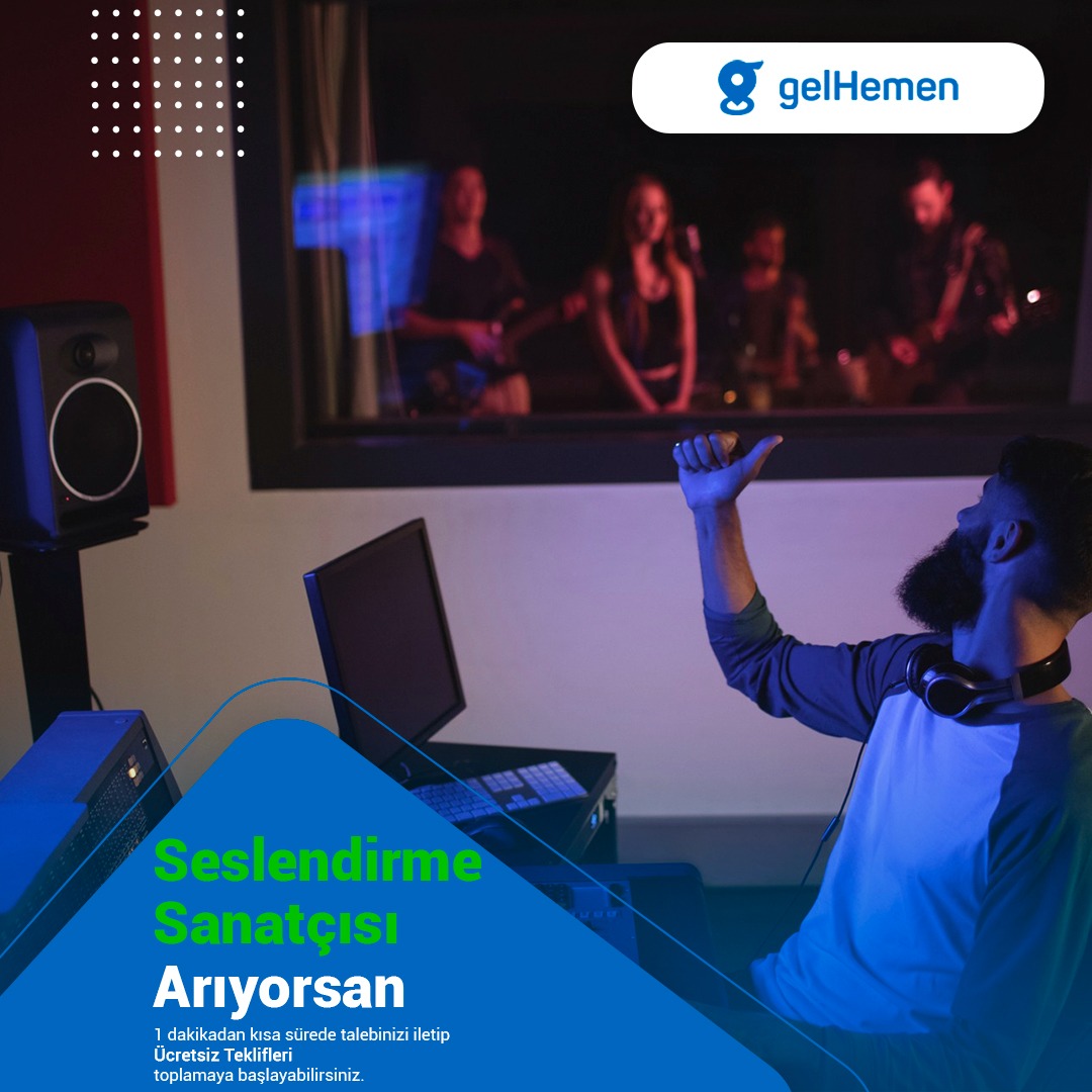 TV, radyo ve sosyal medya programları, film, dizi, belgesel, reklam, sesli kitap ve ihtiyacınız olan diğer alanlarda, farklı dillerde seslendirme hizmeti veren profesyoneller “gelHemen”de…
gelhemen.com/tr/service/ses…

#gelhemen #seslendirme #dublaj  #voiceover #dubbing #recording