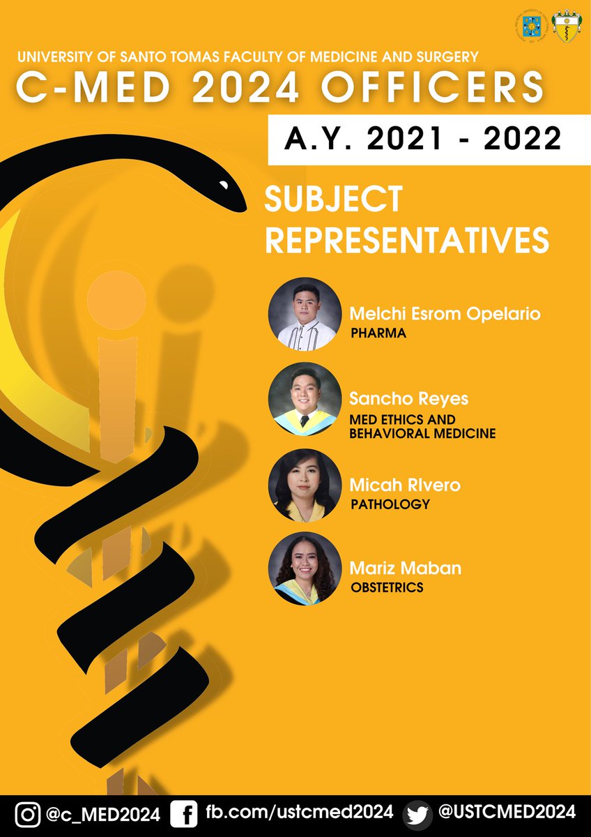 ustcmed2024's tweet photo. The best has yet to come ✨

As we embark on another school year ahead, let us welcome the new and improved set of C-Med officers for the A.Y 2021-2022 💛🖤

Pubmats made by Raymund Razon 🥰

#SecCTime #MediCna https://t.co/7fZtVQkl46