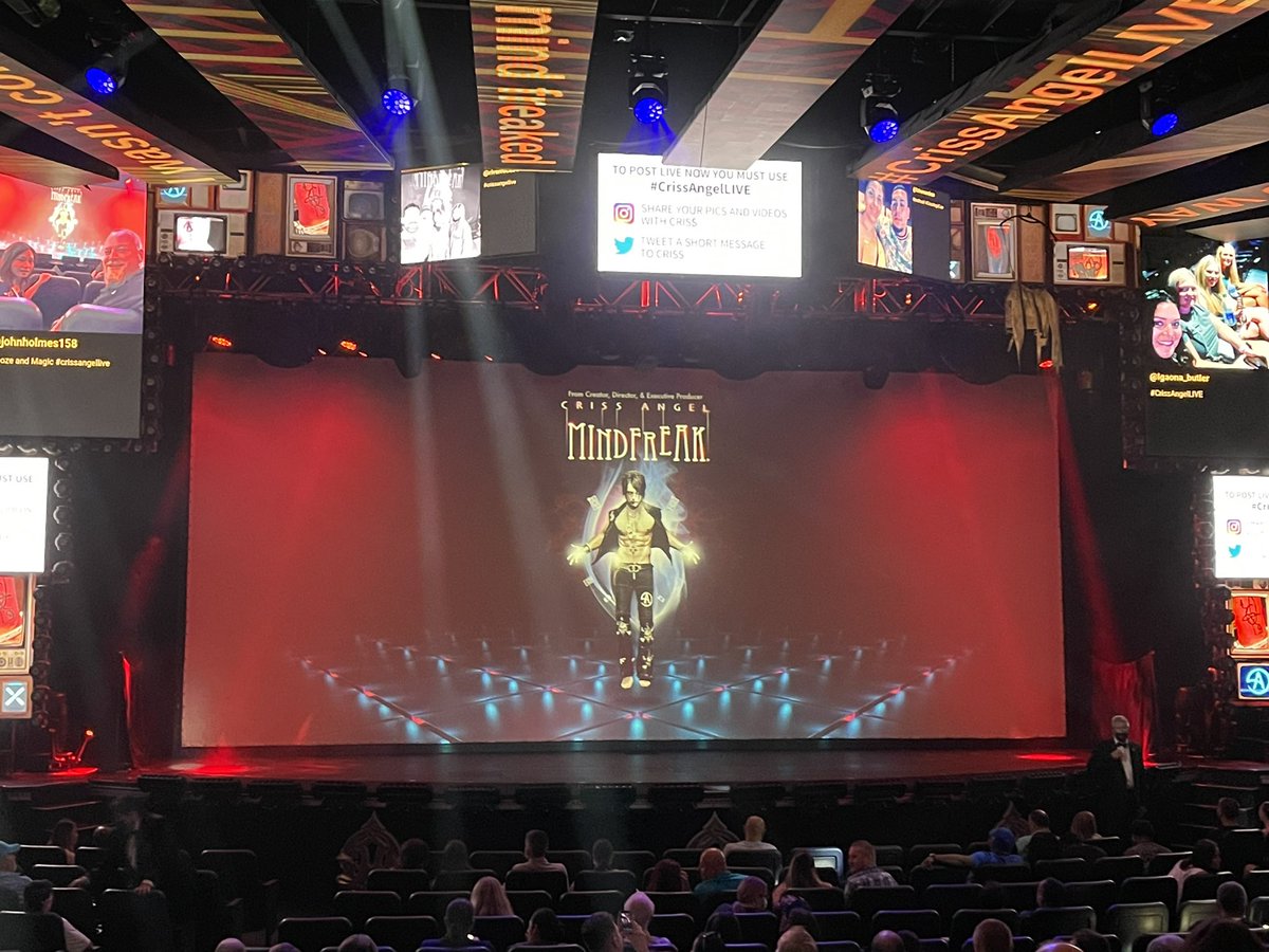 Christel728's tweet photo. #CrissAngelLive, my first time seeing the show live on my 48th Birthday!!!! So excited to be here it’s a dream of mine!!!! https://t.co/QrsKUudhGX