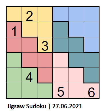 s kanda vel murugan on twitter the classic jigsaw sudoku 6x6 step by step solution 28 07 2021 youtube link https t co uzmeqnq828 minisudoku classicsudoku jigsawsudoku irregularsudoku kidssudoku easysudoku sudokugame sudokutricks