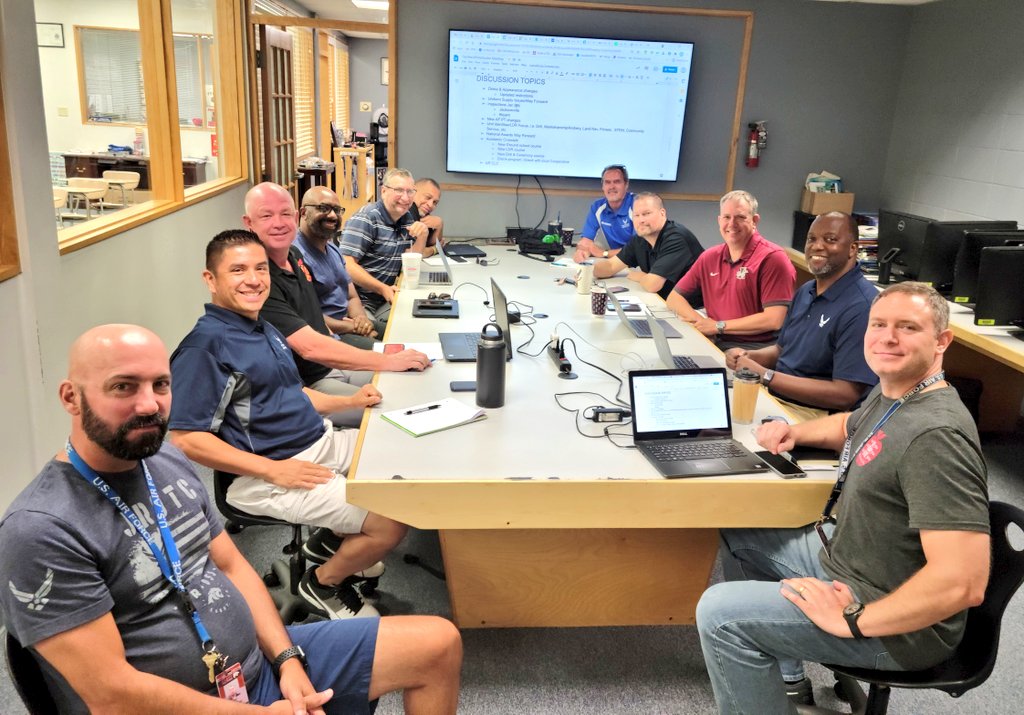 Great meeting of the ROTC minds! Leaders from six ROTC programs from across the state met in Cabot to collaborate and plan for the upcoming year. It will be an action packed year for cadets in each of these programs. #bestofthebest