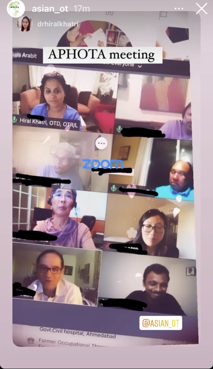 llouieotr's tweet photo. Attending the #APHOTA Asian Pacific Heritage OT Association teleconference. Excellent & productive discussions tonight! #occupationaltherapy #asianOT #Asia #Pacific. #OTAsianLeaders #diversity, #equity #inclusion https://t.co/zCe2Zlh10Q