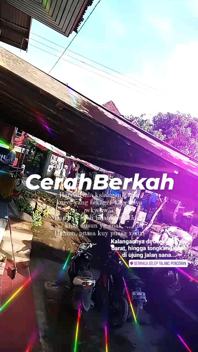 AdisMulya21:#cerah 
#berkah 
sampe tumpeh depan rumahnye
😇😇😇 sck.io/p/nB7-Ly8Q
