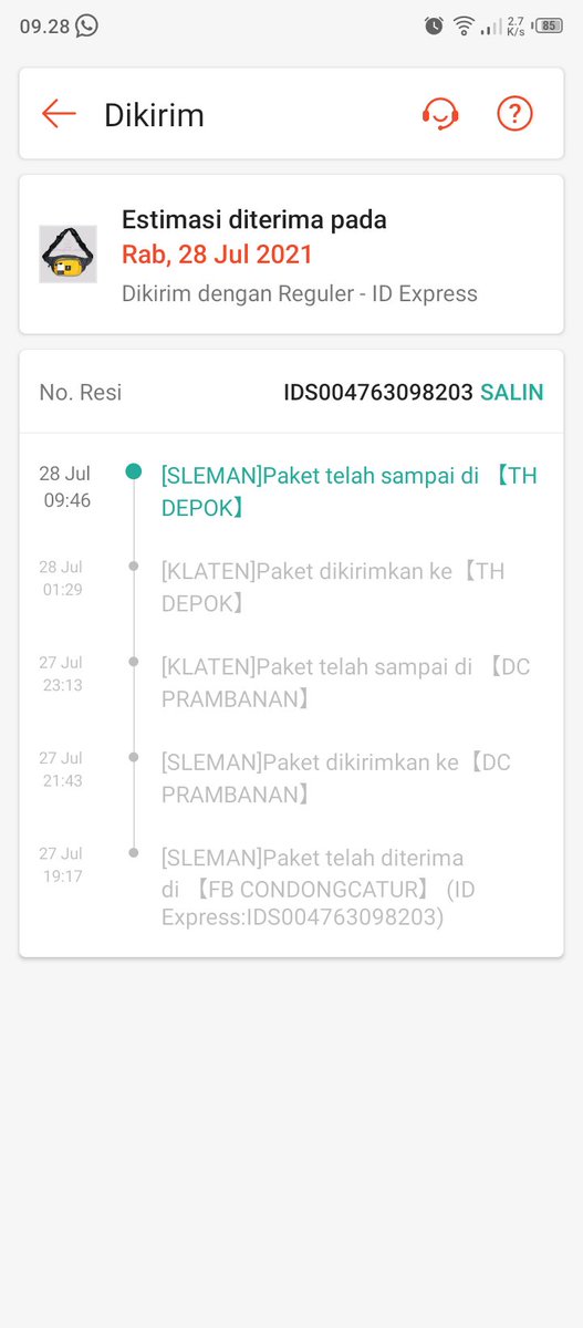 ToyibAbdulK's tweet photo. Tolong ini gimana ya udah tgl 29 barang 2 hari stuck di TH Depok, pihak TH di telfon tidak di angkat, bisa ambil sendiri ngga? @idexpress_care https://t.co/ngiTSUwj29